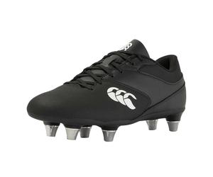 Canterbury Kids Unisex Childrens/Kids Phoenix Raze Soft Ground Rugby Boots (Black/White) - Size UK 2 Infant