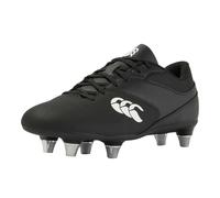 Canterbury Kids Unisex Childrens/Kids Phoenix Raze Soft Ground Rugby Boots (Black/White) - Size UK 4 Infant