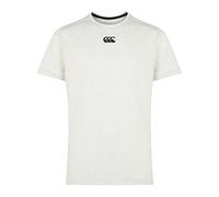Canterbury Kid's Vapodri Cotton/Poly Short Sleeve Training T-Shirt, White, Age 8 (S)