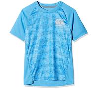 Canterbury Kids Vapodri Light Graphic T-shirt - Azure Blue, Size 6