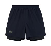 Canterbury Mens 2 Baby Shorts Black/Gun Grey L