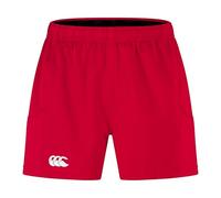 Canterbury Men's Rugby Shorts Advantage 2.0 – Elasticated Waist, CCC Logo – Flag Red M