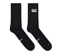Canterbury Men's Anti-Slip Grip Socks Mid Calf Socks | Arch Support | Internal and External Grip Socks, Black, M