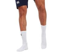 Canterbury Men's Anti-Slip Grip Socks Mid Calf Socks | Arch Support | Internal and External Grip Socks, Bright White, XL