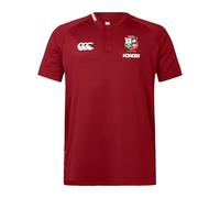 Canterbury Men's Official British & Irish Lions Polo Shirt | Breathable | Moisture Wicking, Red Dahlia, XL