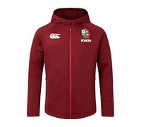 Canterbury Mens British and Irish Lions 2024 Everest Hoodie Red Dahlia XL