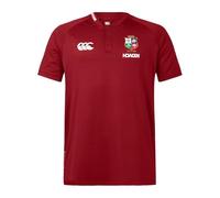 British & Irish Lions Men's Canterbury 2025 Polo, Red Dahlia, 3XL