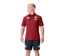 Canterbury Mens British and Irish Lions Polo Shirt 2024 Red Dahlia M