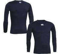 Canterbury Men's Thermoreg Long Sleeve Top | Compression Shirt | Base Layer Top With Heat Retention & Thermal Regulation, Navy, 3XL