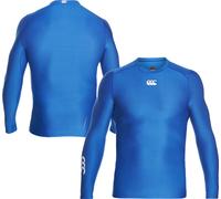 Canterbury Men's Thermoreg Long Sleeve Top | Compression Shirt | Base Layer Top With Heat Retention & Thermal Regulation, Olympian Blue, 2XL