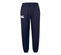 Canterbury Men's CCC Leisure Sweatpants | Jogging Bottoms | Cuffed Hem | Embroidered Logo Fleece Joggers, Navy, L