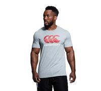 Canterbury Mens CCC Logo Tee T-Shirt - Classic Marl/Red/White - XXXL