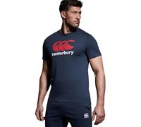 Canterbury Men's CCC Logo Tee T-Shirt | Soft Cotton Blend Non-Technical T-Shirt, Navy, 4XL