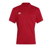 Canterbury Mens Club Dry Polo Shirt (Flag Red) - Size Medium