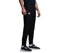 Canterbury Men's Club Plain Tapered Leg Tracksuit Bottoms in Black | Size: Large Canterbury Black L