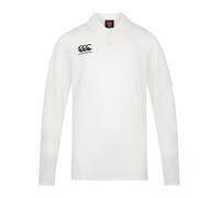 Canterbury Men's Cricket Performance Long Sleeve Polo Shirt, Cream XL