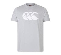 Canterbury Men's Grey/White Logo Crew Neck Short-Sleeved T-Shirt Size S