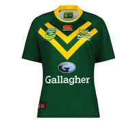 Canterbury Men's Kang Pro Rugby League World Cup Short-Sleeved Jersey in Green | Size: XL Canterbury Green XL