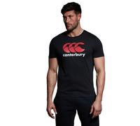 Canterbury Men's Logo Cotton Blend T-Shirt in Black | Size: Small Canterbury Black S