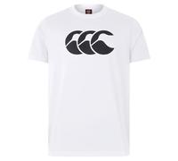 Canterbury Mens Logo Crew Neck Short-Sleeve T-Shirt White/Black M
