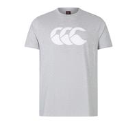 Canterbury Mens Logo Organic Cotton T-Shirt (Classic Marl) - Light Grey - Size Medium