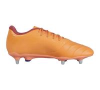 Canterbury Mens Phoenix Genesis Team 2025 Leather Soft Ground Rugby Boots (Orange/Yellow) - Size UK 5.5