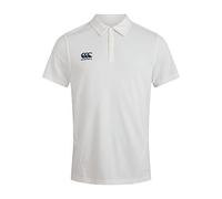 Canterbury Men's Polo Shirt | Cricket Whites | VapoDri Moisture Wicking Polo Shirt, Cricket Cream, 4XL