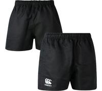 Canterbury Men's Rugby Shorts – Professional 2.0, Polyester, CCC Logo – Black XXL