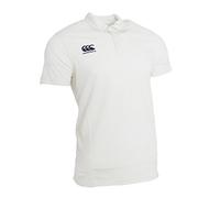 Canterbury Mens Short Sleeve Cricket Shirt (L, Cream)
