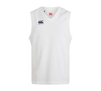 Canterbury Men's Sleeveless Cricket Vest in White | Size: Medium Canterbury White M