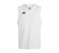 Canterbury Men's Sleeveless Overshirt, Sweater Vest, Cricket Whites, Cream, 4XL