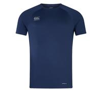 Canterbury Men's Small Logo Superlight T-Shirt | Training Top | Breathable | Quick Drying Technical T-Shirt, Navy, S