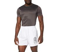 Canterbury Men's Tactic Rugby Shorts | Internal Drawstring & Pockets | Gym/Training Short Leisure Shorts, White, 3XL