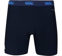 Canterbury Men's Thermoreg 6 Inch Baselayer Shorts | Rugby Compression Shorts | Anti-Bacterial | Anti-Odour & Moisture-Wicking Material, Navy, M
