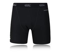 Canterbury Men's Thermoreg 6 Inch Baselayer Shorts | Rugby Compression Shorts | Anti-Bacterial | Anti-Odour & Moisture-Wicking Material, Black, 2XL