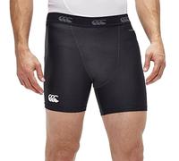 Canterbury Men's Thermoreg 6 Inch Baselayer Shorts | Rugby Compression Shorts | Anti-Bacterial | Anti-Odour & Moisture-Wicking Material, Black, 3XL