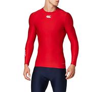 Canterbury Men's Thermoreg Long Sleeve Top | Compression Shirt | Base Layer Top With Heat Retention & Thermal Regulation, Flag Red, XL