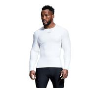 Canterbury Men's Thermoreg Long Sleeve Top | Compression Shirt | Base Layer Top with Heat Retention & Thermal Regulation, White, XS