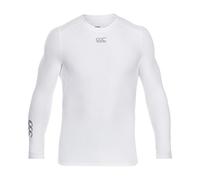 Canterbury Men's Thermoreg Long Sleeve Top | Compression Shirt | Base Layer Top with Heat Retention & Thermal Regulation, White, XS