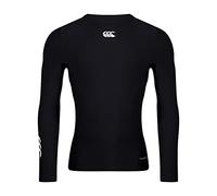 Canterbury Men's Thermoreg Long Sleeve Top | Compression Shirt | Base Layer Top with Heat Retention & Thermal Regulation, Black, S