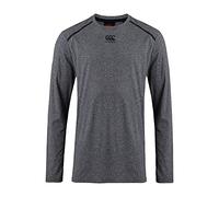 Canterbury Men's Vapodri Cotten/Poly Long Sleeve Training T-Shirt, Grey Marl, 3XL
