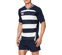 Canterbury Men's Vapodri Evader Hooped Rugby Jersey, Navy, S