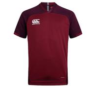 Canterbury Men's Vapodri Evader Hooped Rugby Jersey | Vapodri Technology | Pro Athletic Fit | Durable Technical Rugby Jersey, Maroon, S
