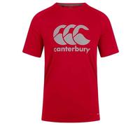 Canterbury Men's Vapodri Large Logo T-Shirt, Flag Red, M
