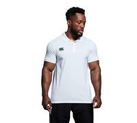 Canterbury Men's Waimak Cotton Polo Shirt | Rugby Shirt | Casual Top For Long Lasting Comfort, White, M