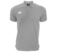 (XL, Grey Marl) Canterbury Mens Waimak Short Sleeve Pique Polo Shirt