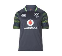 Canterbury Official IRFU Men Ireland Rugby Vapodri+ Short Sleeve Alternate Pro Jersey - Asphalt, L