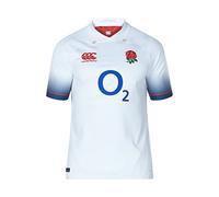 Canterbury Official RFU Men England Rugby Vapodri+ Short Sleeve Home Pro Jersey - Bright White, S