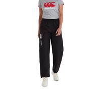Canterbury Women's Open Hem Stadium Pants | Tracksuit/Lounge Pants | Jogging Bottoms | Durable | Full-Leg Size Zip, Black, 8