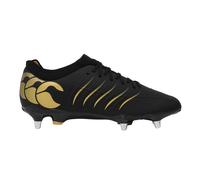 Canterbury Phoenix 2.0 Pro Leather Soft Ground Rugby Boots in Black | Size: 11 Canterbury Black 11
